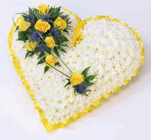 Classic heart, yellow, from our hearts