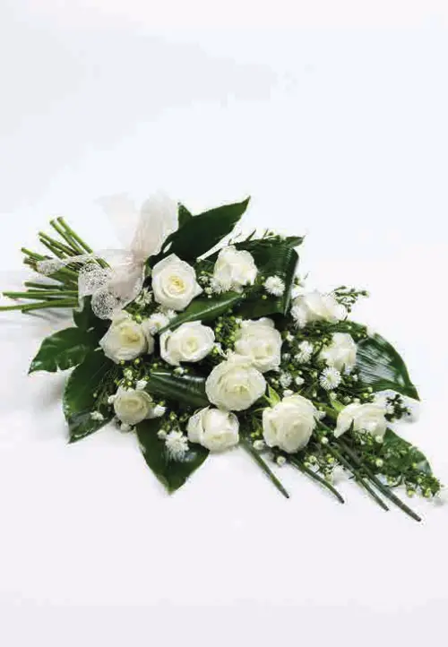 Classic rose sheaf, white, from our sheafs