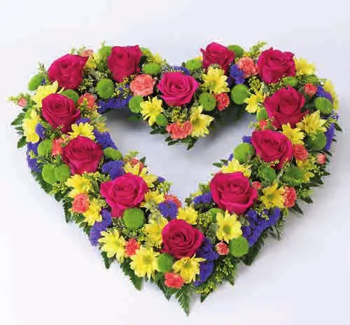 Open heart, vibrant, from our hearts