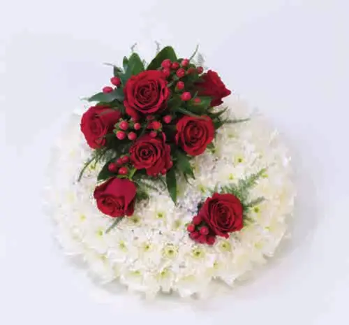 Posy, red and white, from our posies