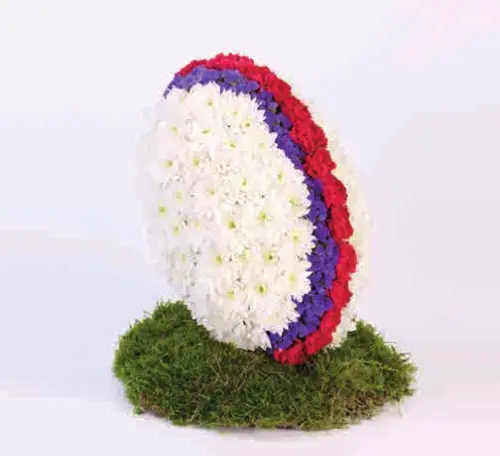 Rugby ball tribute, from our special tributes