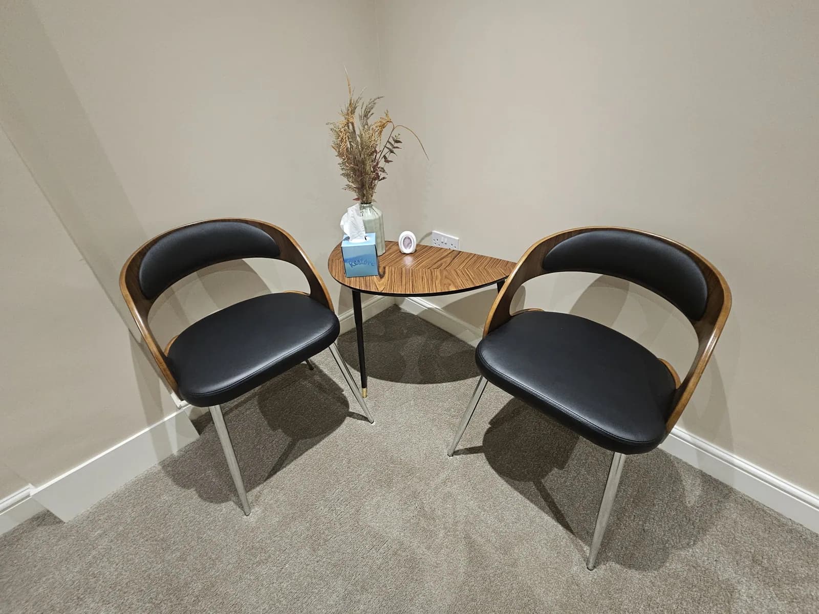 Where families sit to make the arrangements, at the Grindon branch
