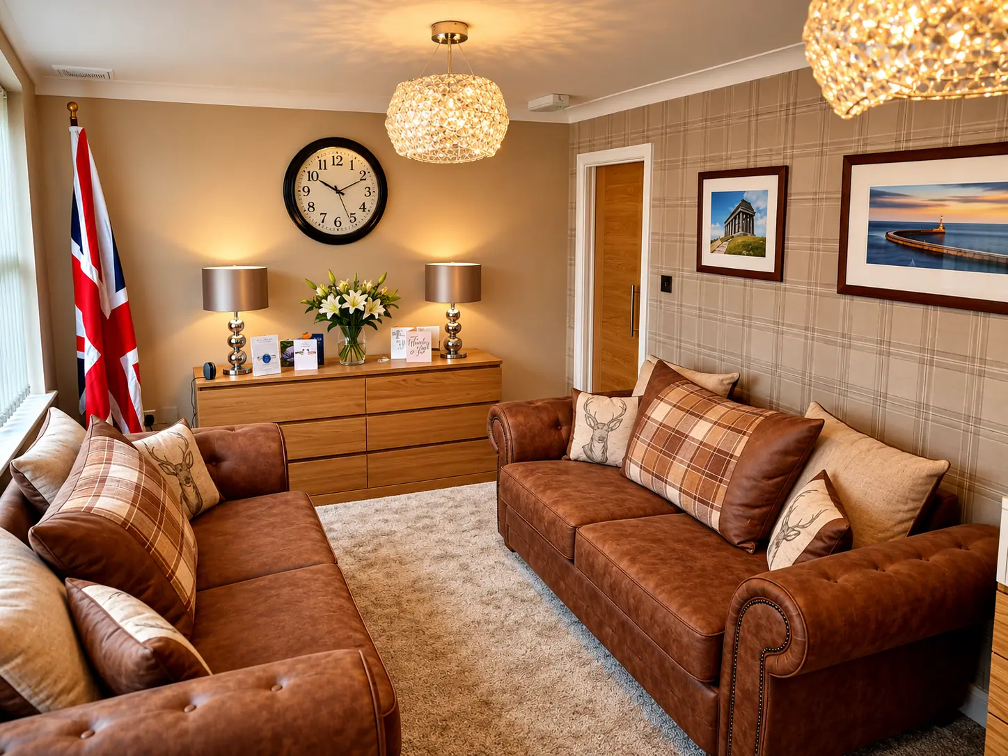 The waiting room at the Grindon branch